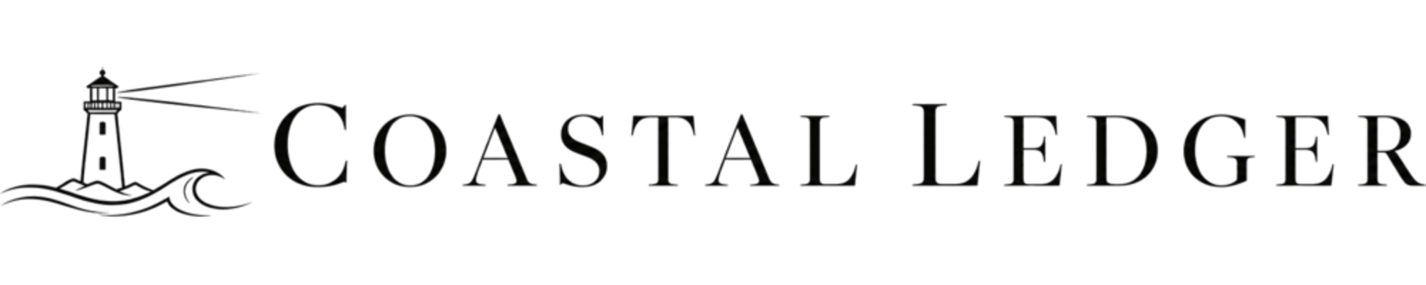 Coastal Ledger masthead wordmark, print