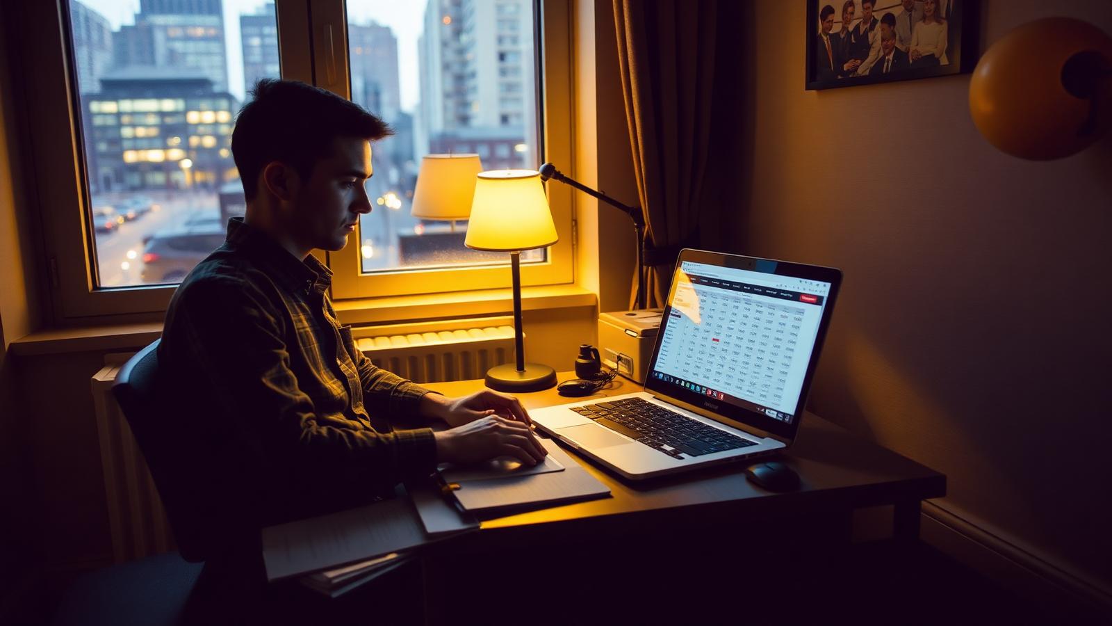 A trader working from home. Onchain perpetual venues have pulled retail derivatives flow away from centralised platforms.