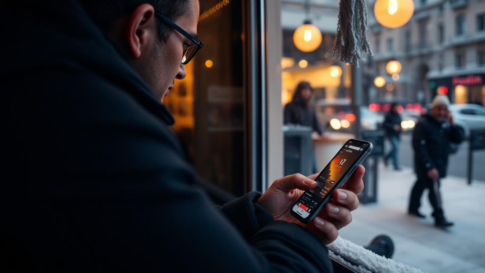 A retail investor checks a trading app. Russia's new regime would cap non-qualified investors at roughly $3,600 a year per intermediary.