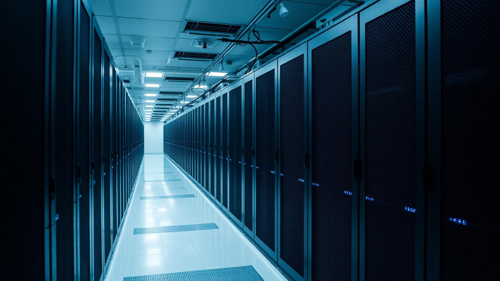 Data centre racks. Validator income is the pivot point between fund distributions and proposed issuance cuts.